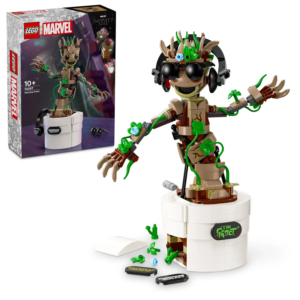 LEGO Marvel Dancing Groot Guardians of the Galaxy Set 76297 Afbeelding 1