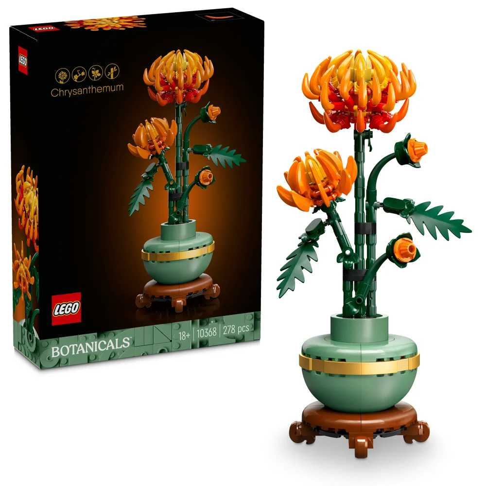 LEGO Botanicals Chrysanthemum Flower Set for Adults 10368 Afbeelding 1