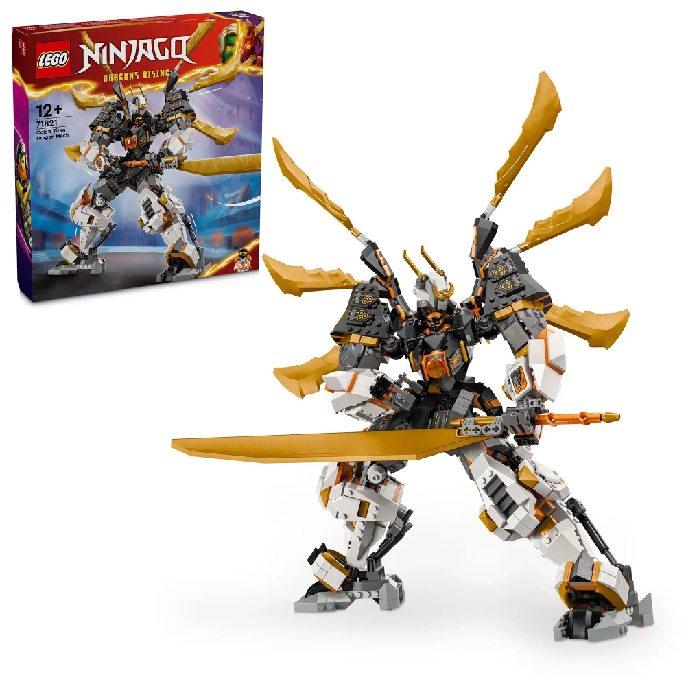 LEGO NINJAGO Cole’s Titan Dragon Mech Adventure Toy 71821 Afbeelding 1