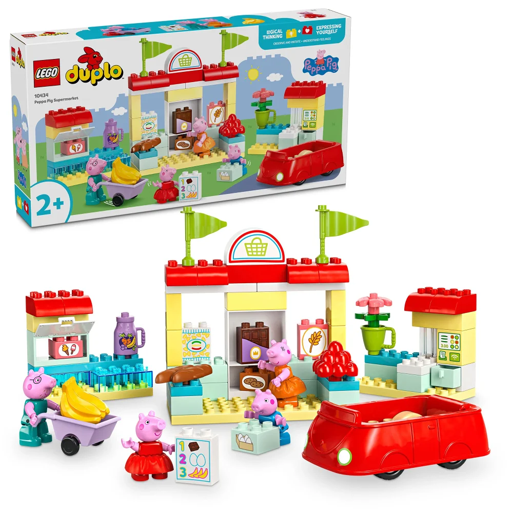LEGO DUPLO Peppa Pig Supermarket Toy with Figures 10434 Afbeelding 1