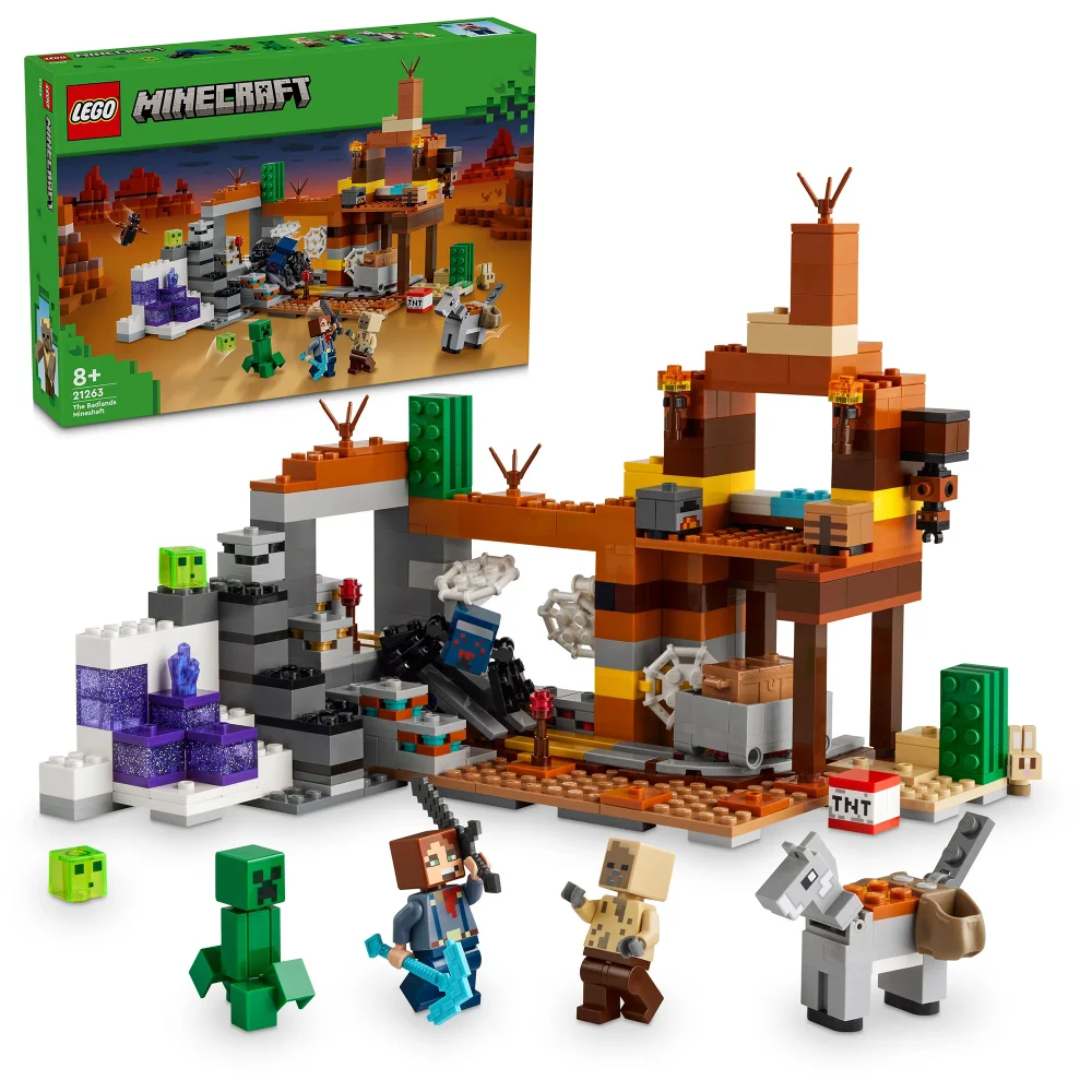 LEGO Minecraft The Badlands Mineshaft Video-Game Toy 21263 Afbeelding 1