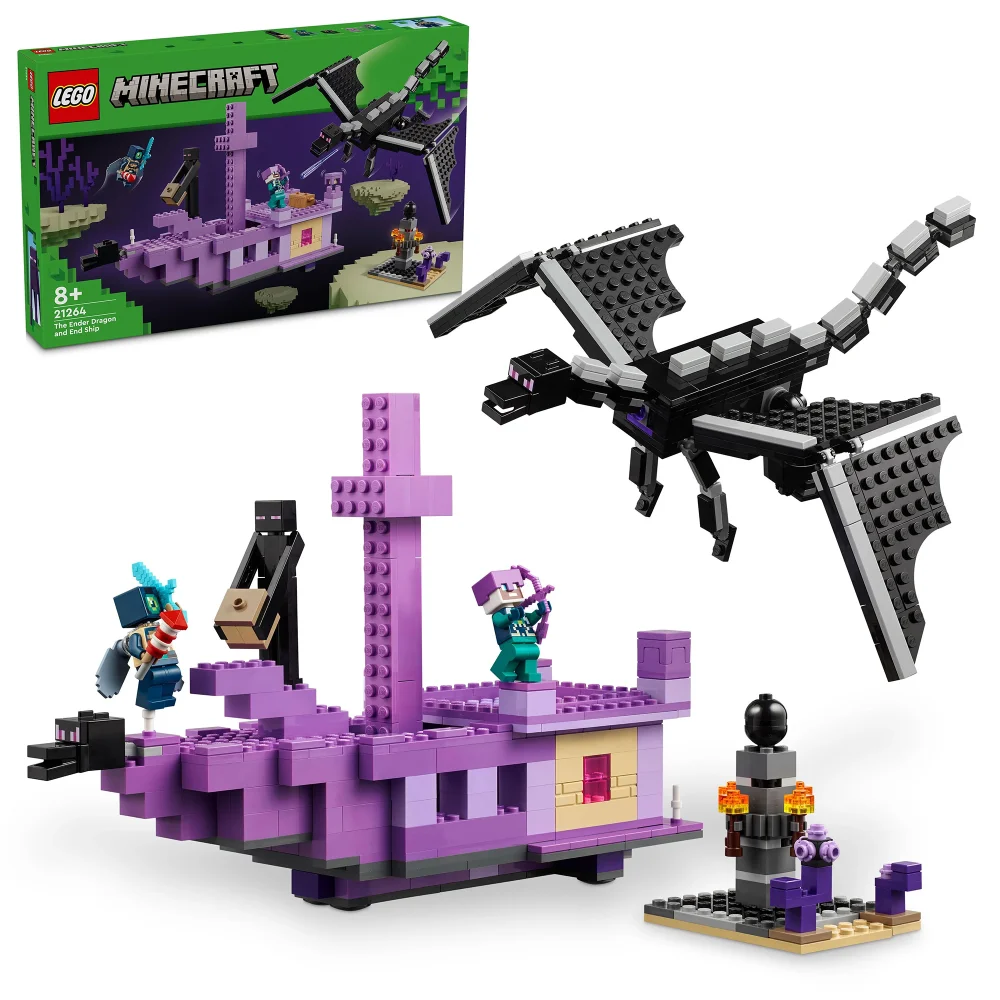 LEGO Minecraft The Ender Dragon and End Ship Toy Set 21264 Afbeelding 1