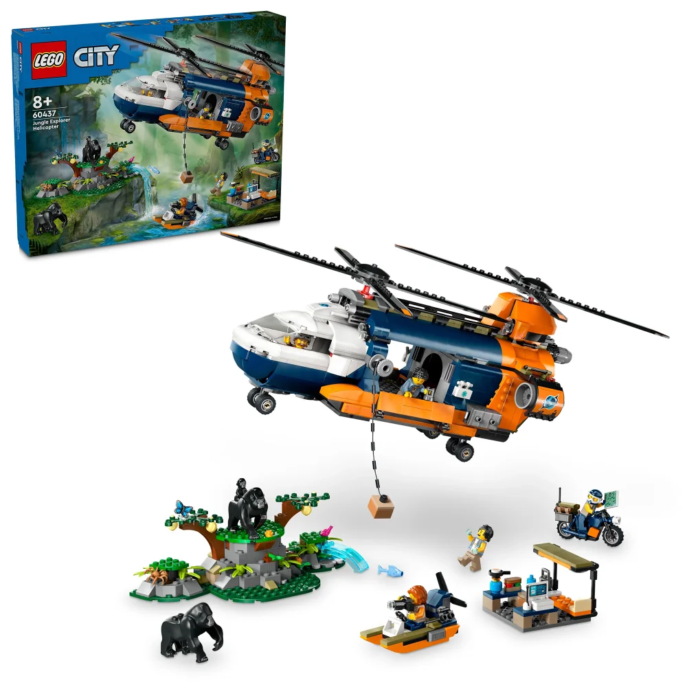 LEGO City Jungle Explorer Helicopter at Base Camp Set 60437 Afbeelding 1