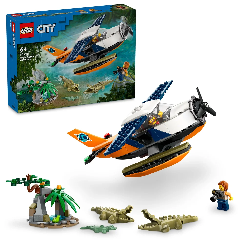 LEGO City Jungle Explorer Water Plane Toy Vehicle Set 60425 Afbeelding 1