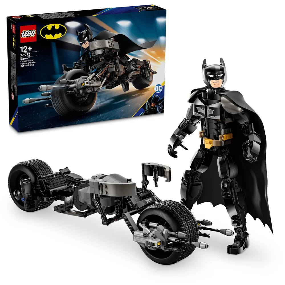 LEGO DC Batman: Batman Construction Figure & the Bat-Pod Bike 76273 Afbeelding 1