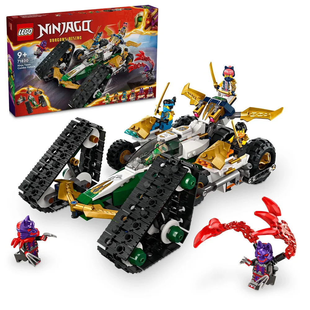 LEGO NINJAGO Ninja Team Combo Vehicle Ninja Toy Set 71820 Afbeelding 1
