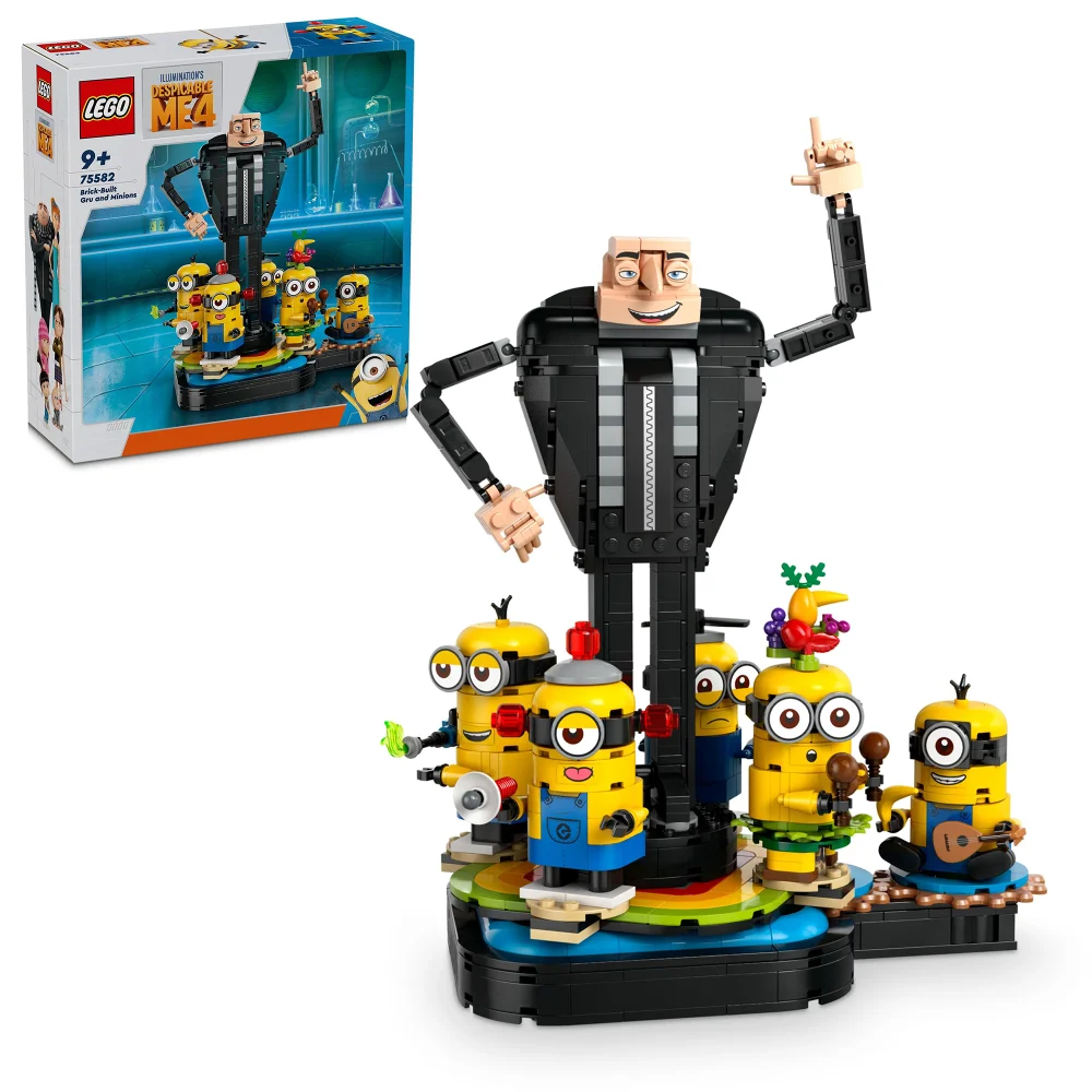 LEGO Despicable Me Brick-Built Gru and Minions Toy Set 75582 Afbeelding 1