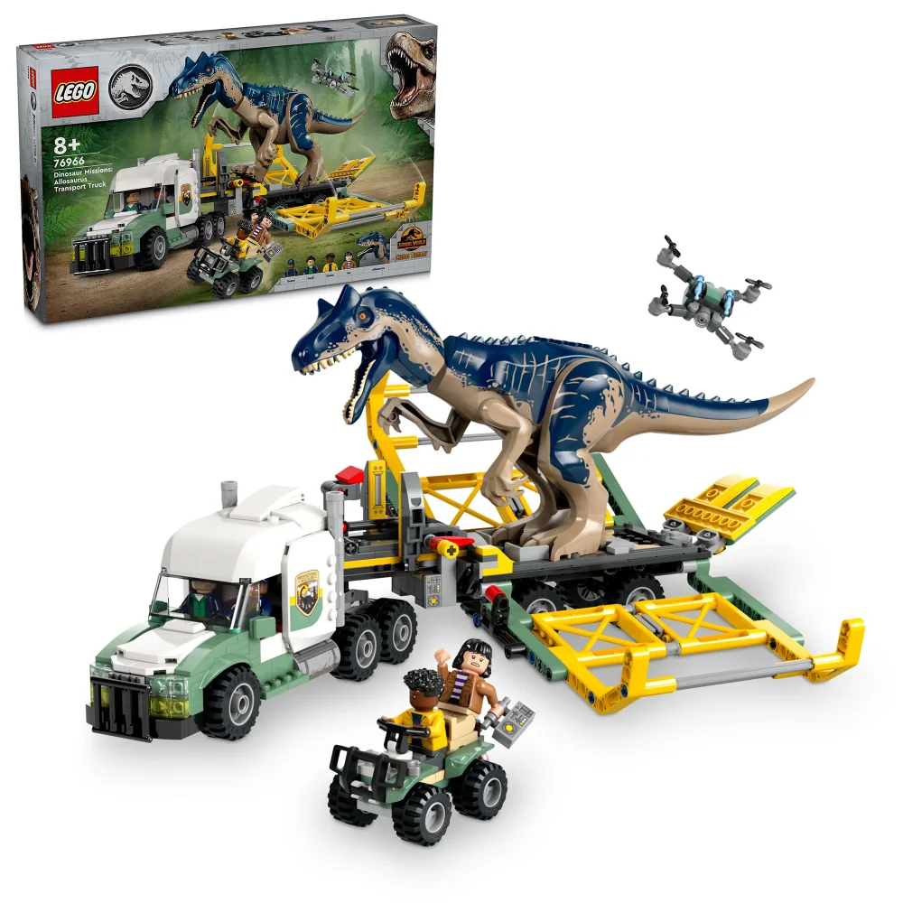 LEGO Jurassic World Dinosaur Missions: Allosaurus Transport Truck 76966 Afbeelding 1