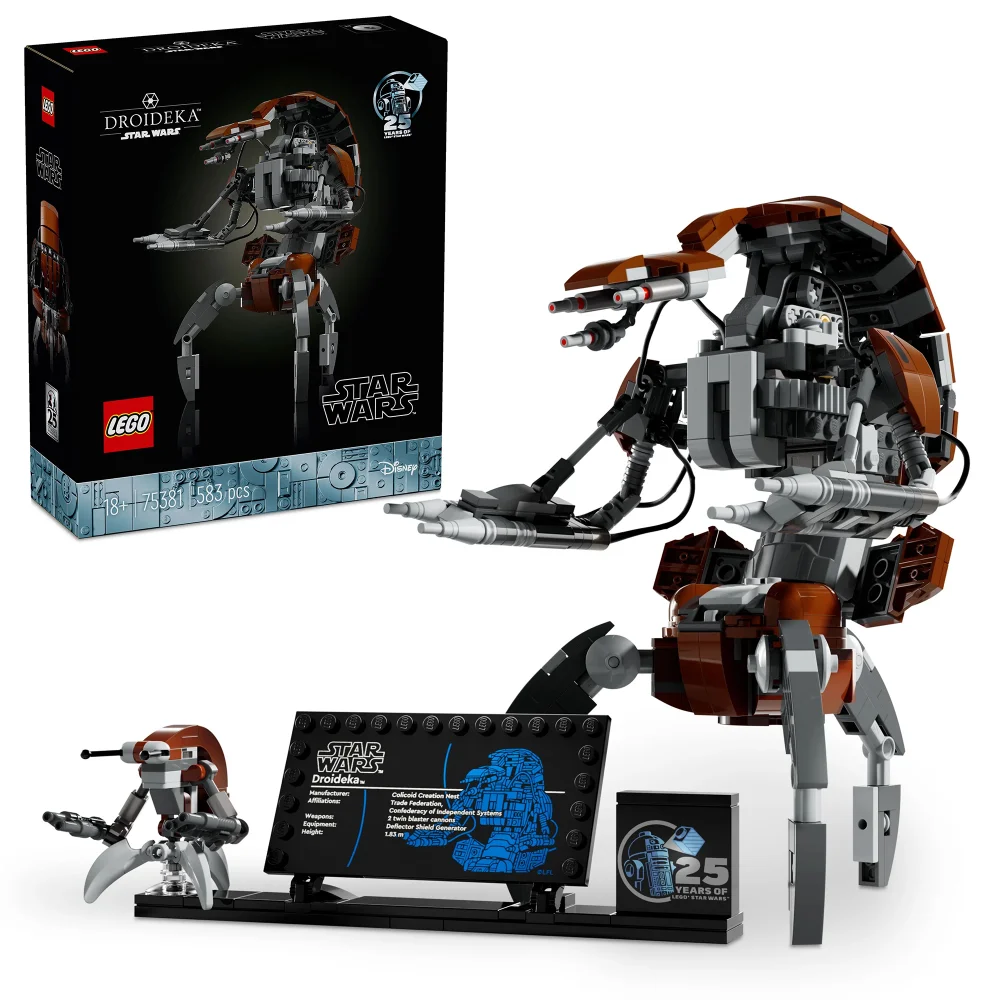 LEGO Star Wars Droideka Model Kit for Adults to Build 75381 Afbeelding 1
