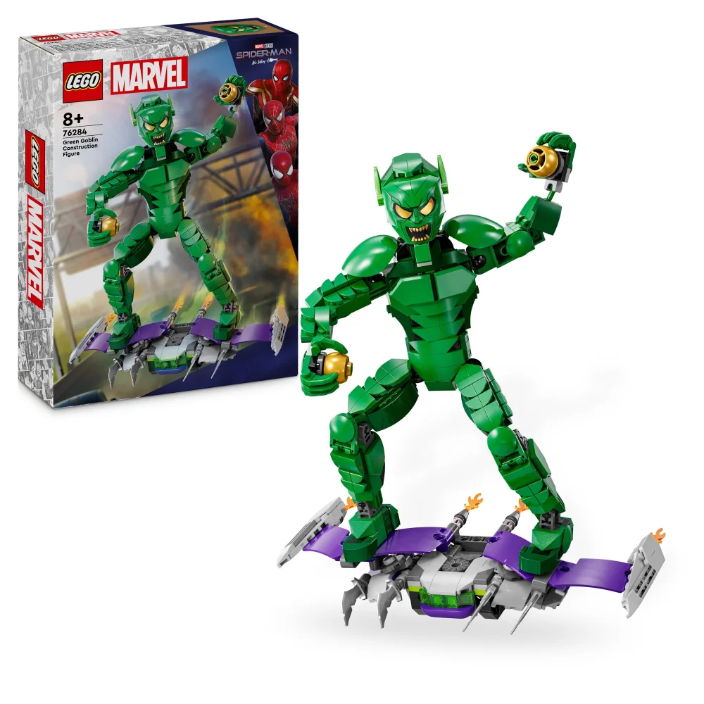 LEGO Marvel Green Goblin Construction Figure Movie Set 76284 Afbeelding 1