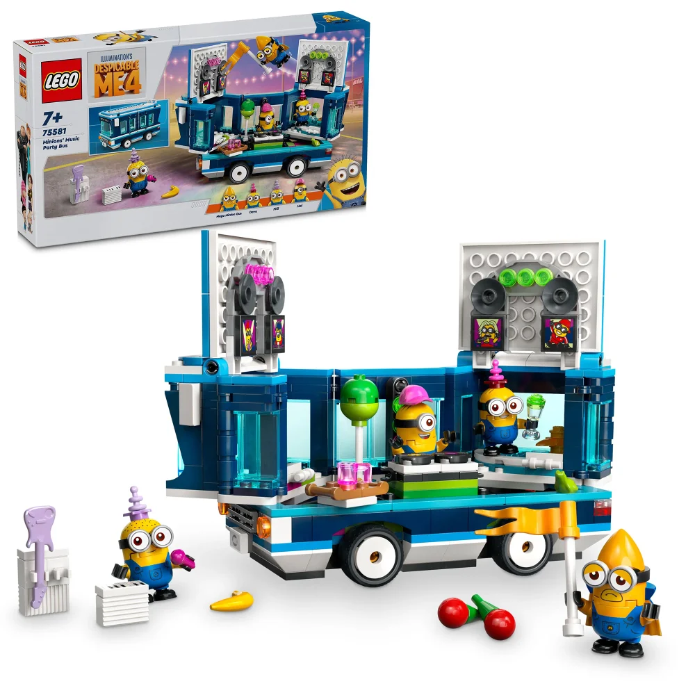 LEGO Despicable Me Minions’ Music Party Bus Toy Set 75581 Afbeelding 1