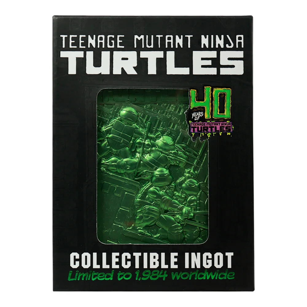 Teenage Mutant Ninja Turtles Limited Edition 40th Anniversary Green Ingot by Fanattik Afbeelding 1
