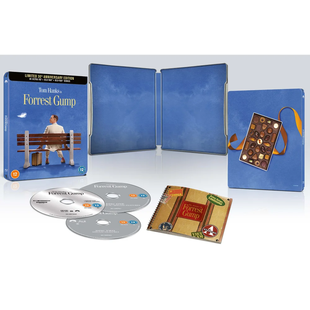 Forrest Gump 4K Ultra HD Steelbook (Also Contains Blu-ray & Booklet) Afbeelding 1