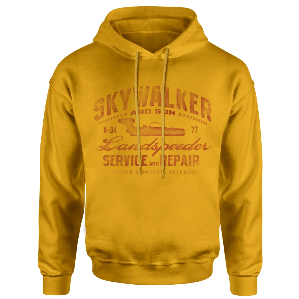 Star Wars Skywalker Landspeeder Repair Hoodie - Mustard - S Afbeelding 1