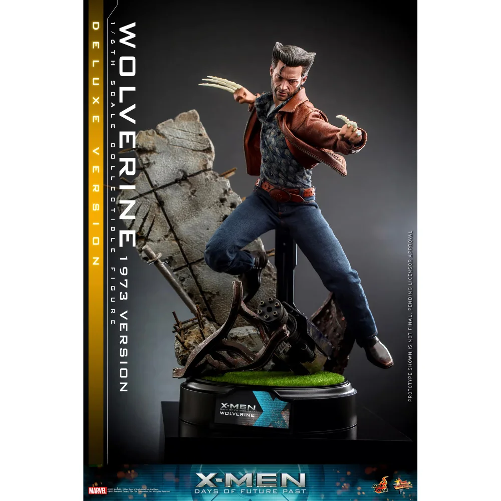 Hot Toys 1:6 Scale Marvel X-Men Wolverine 1973 Version Deluxe Edition Statue Afbeelding 1