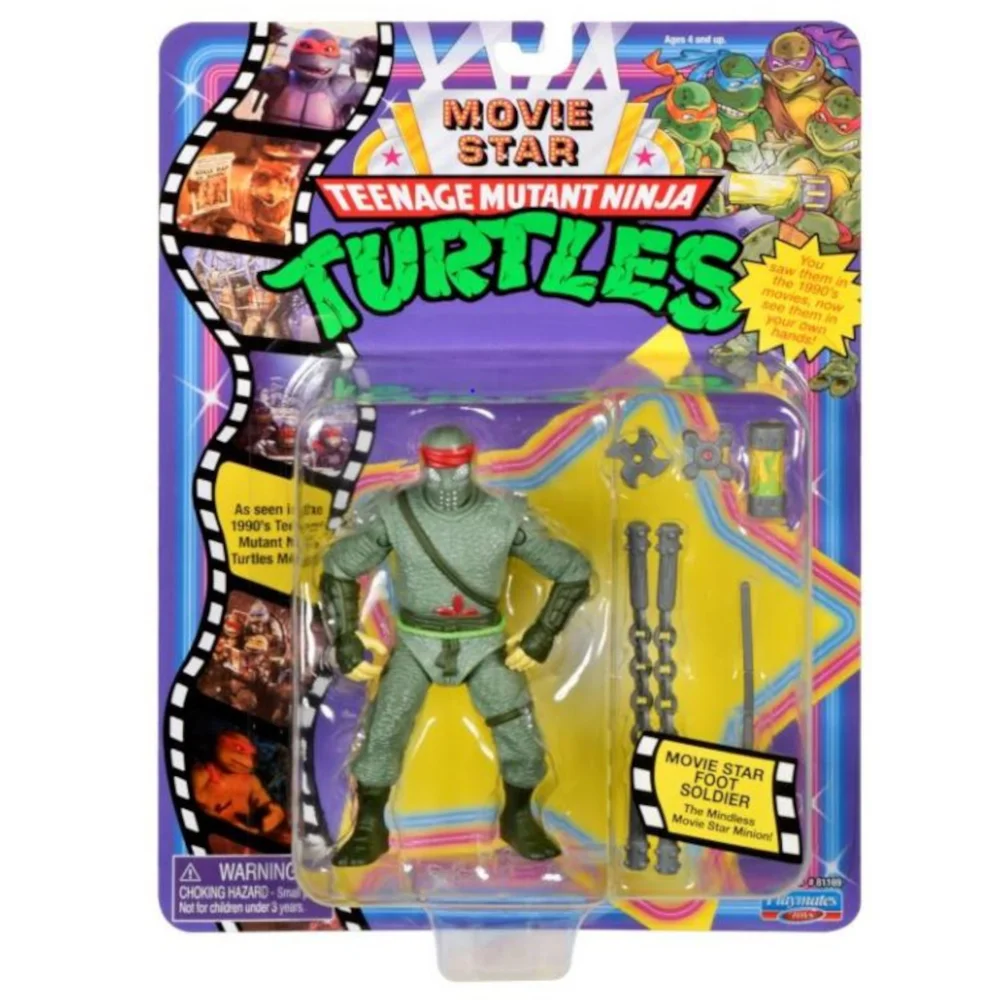 Teenage Mutant Ninja Turtles TMNT: 1991 Movie Star Action Figure: Foot Soldier Afbeelding 1