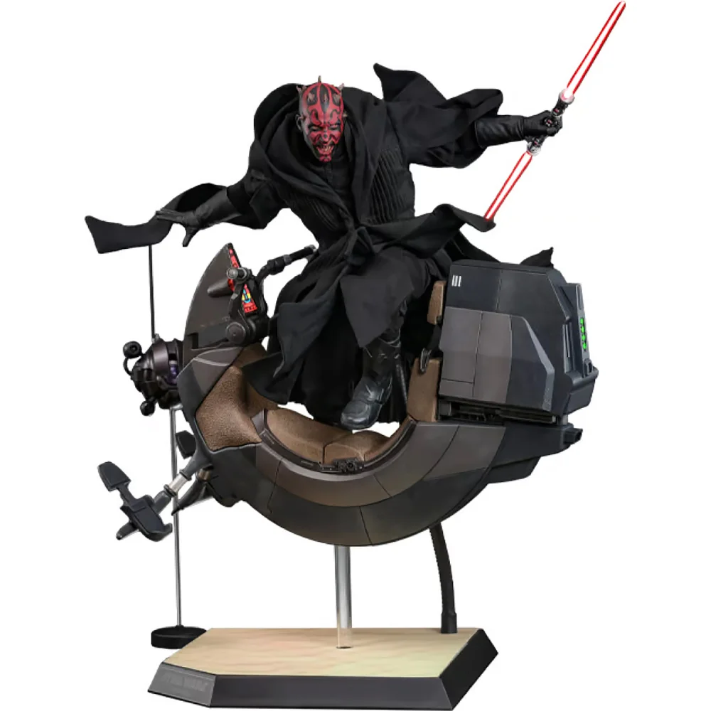 Hot Toys Star Wars Episode I 1:6 Scale Darth Maul with Sith Speeder Statue Afbeelding 1