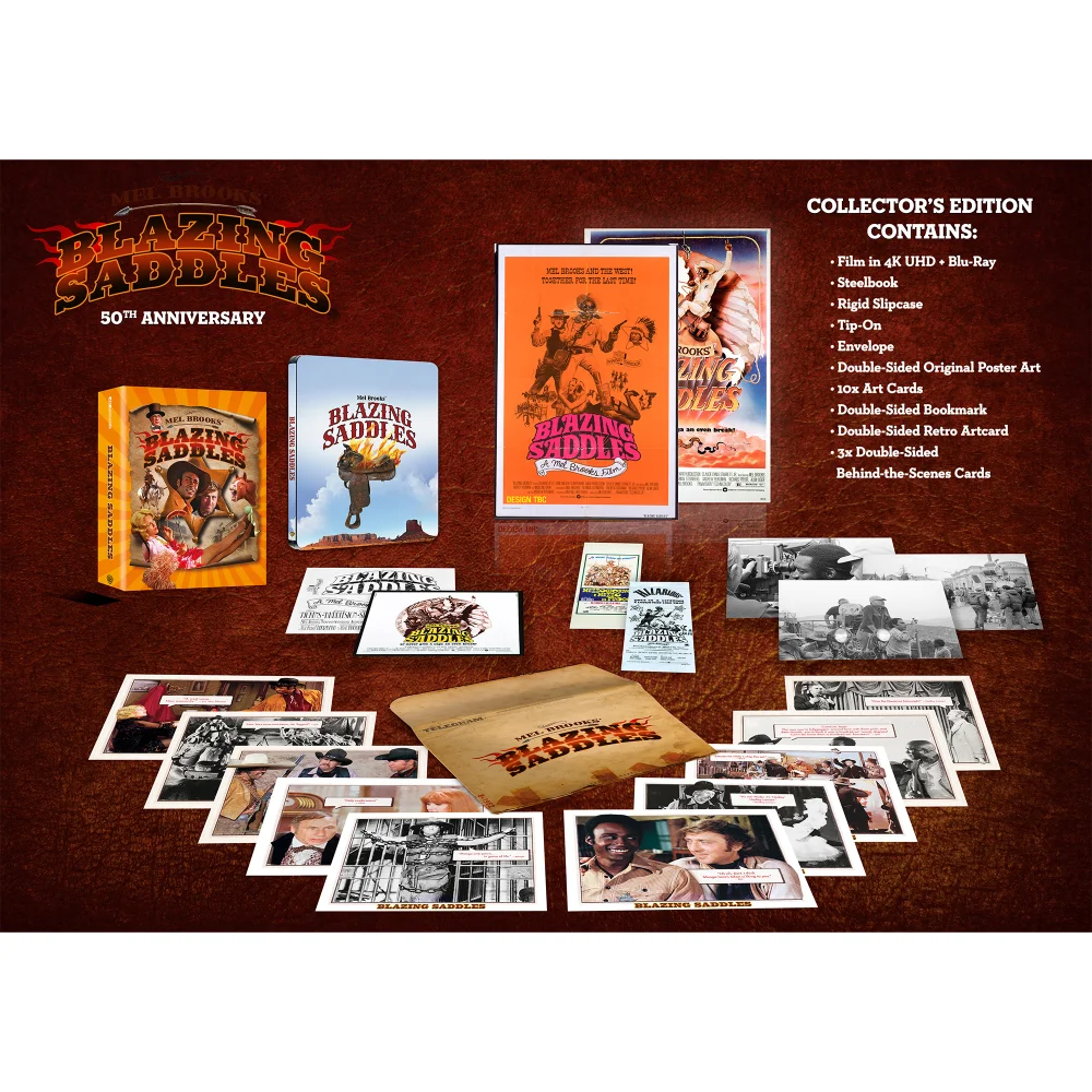 Blazing Saddles 50th Anniversary Collector's Edition 4K Ultra HD Steelbook Afbeelding 1