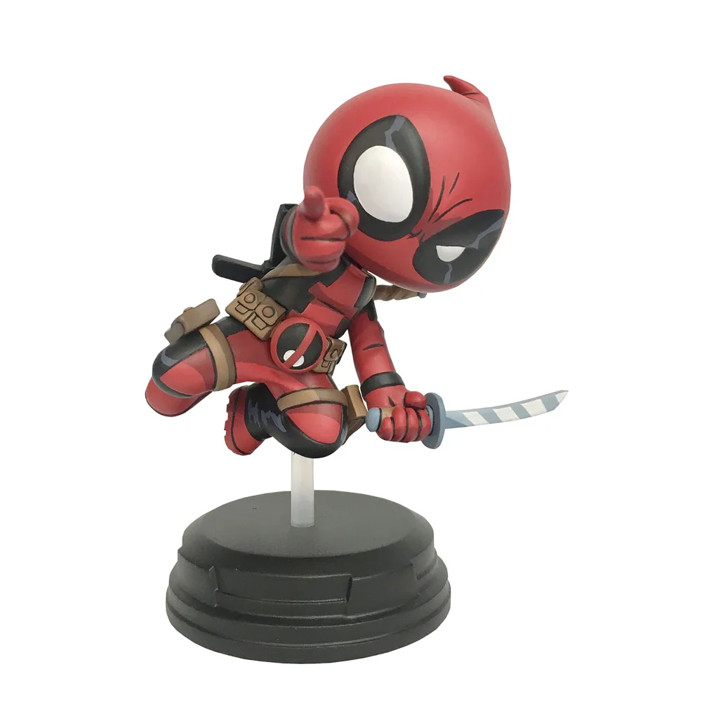 Diamond Select Marvel Animated Deadpool Jumping Statue Afbeelding 1