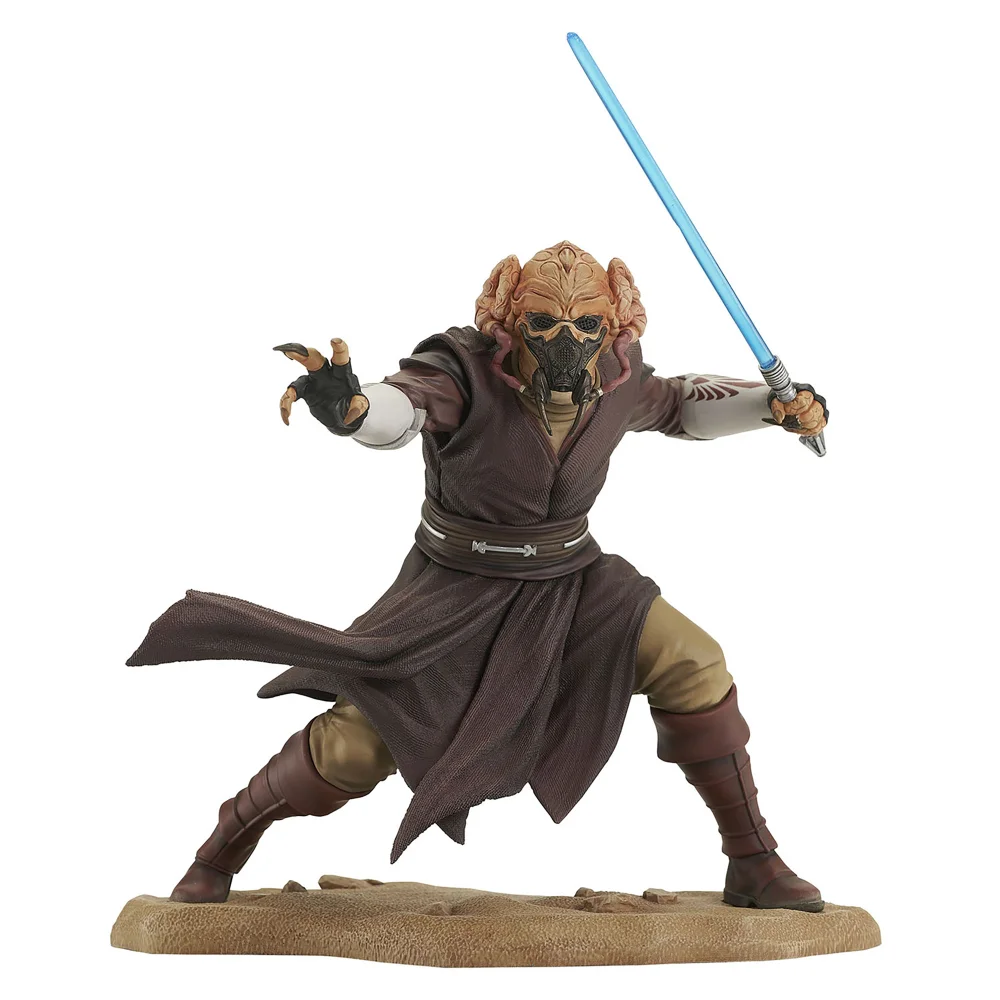 Gentle Giant Star Wars Premier Collection Attack of the Clones Plo Koon Statue - 11" Afbeelding 1