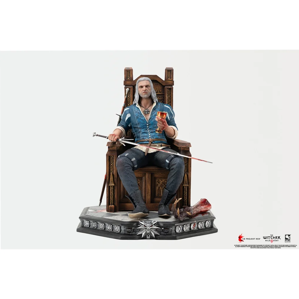 PureArts The Witcher 3 Wild Hunt Geralt 1/6 Scale Statue Afbeelding 1
