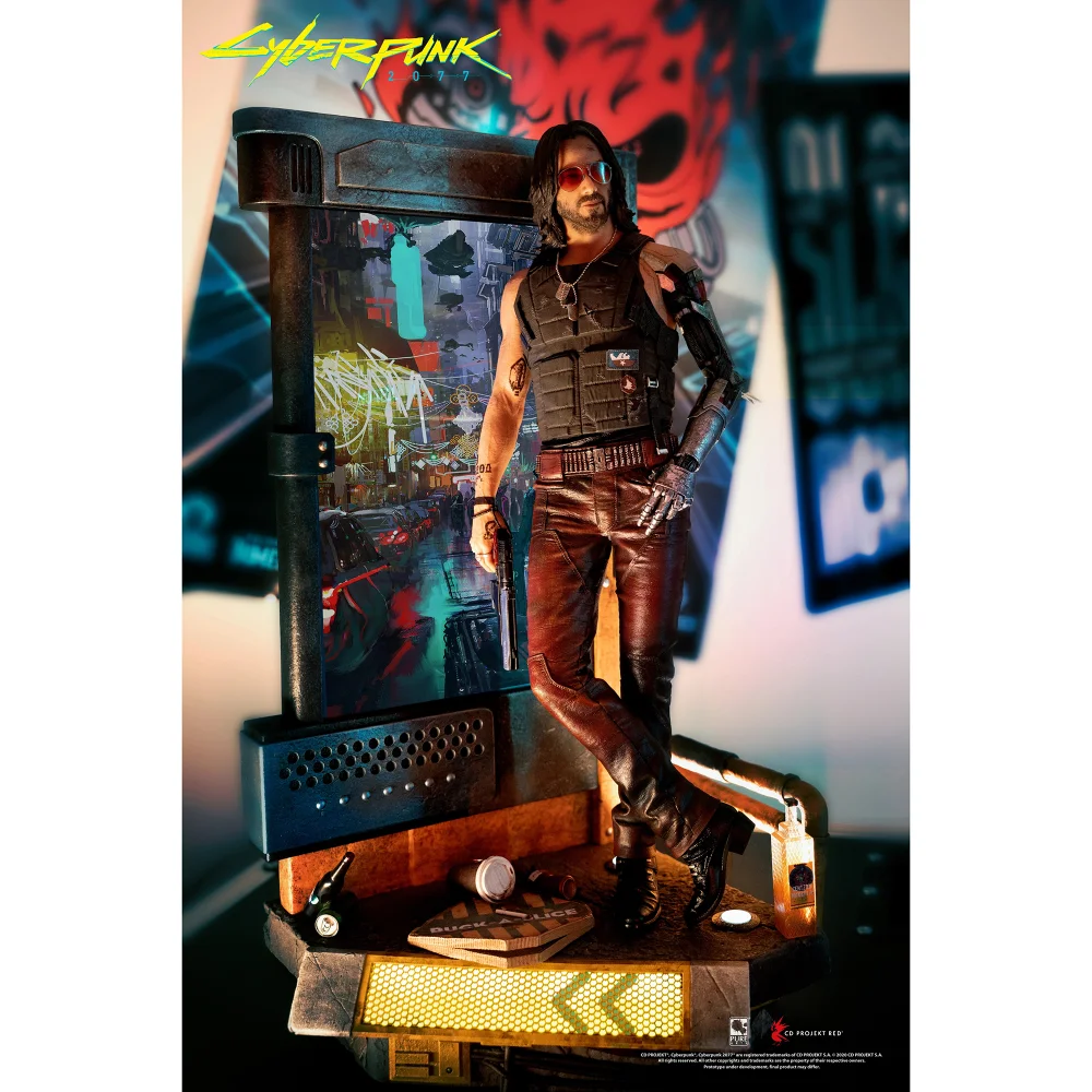 PureArts Cyberpunk 2077 Johnny Silverhand 1/4 Scale Statue Afbeelding 1