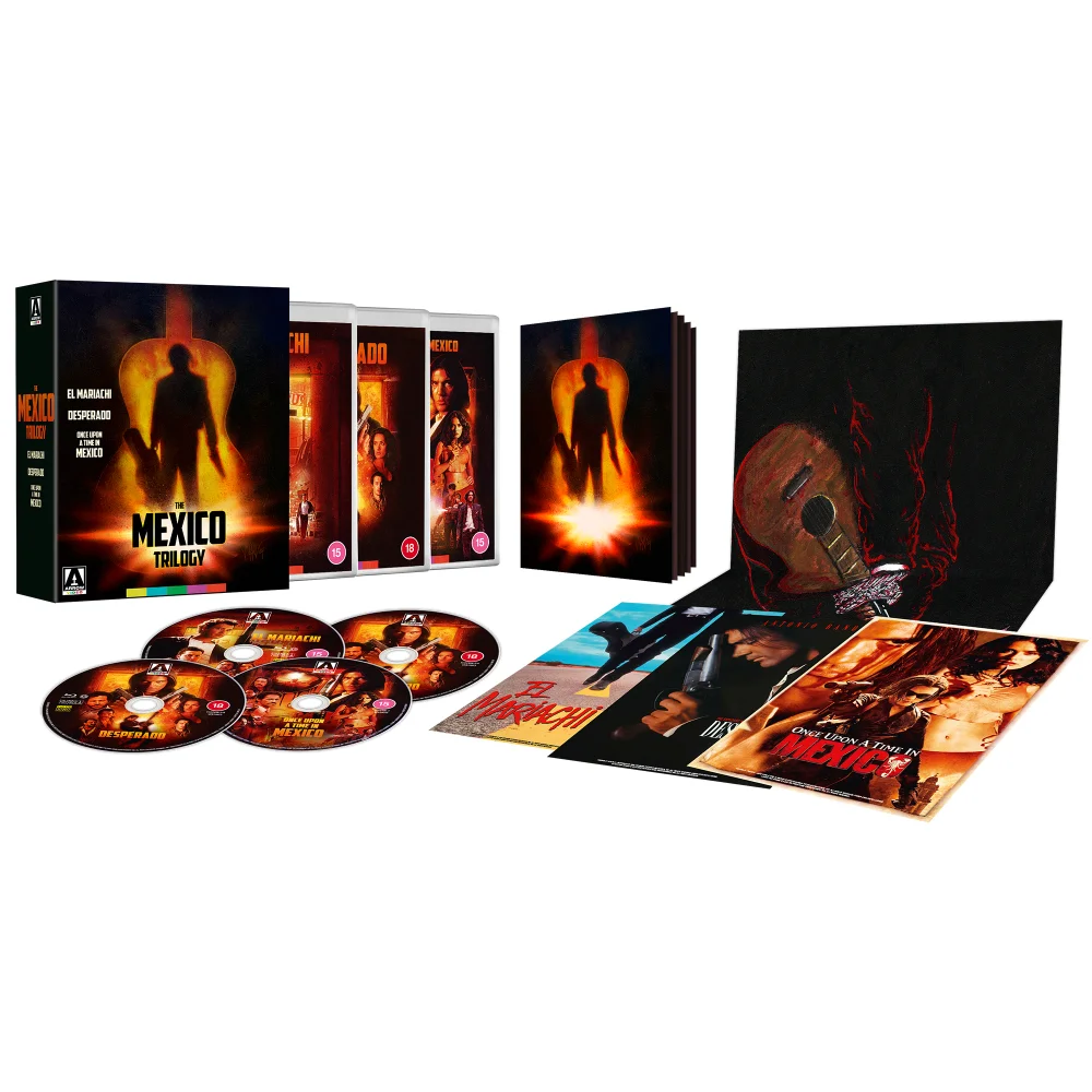 The Mexico Trilogy: El Mariachi, Desperado & Once Upon a Time in Mexico Limited Edition 4K UHD + Blu-ray Afbeelding 1