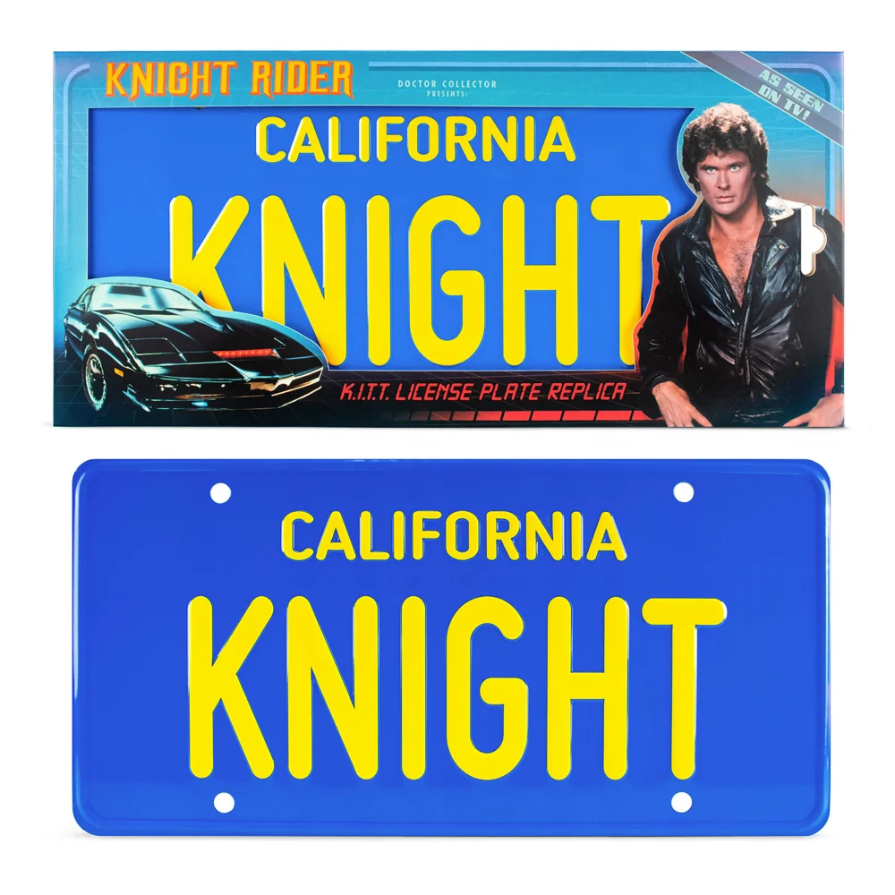 Doctor Collector Knight Rider License Plate Afbeelding 1