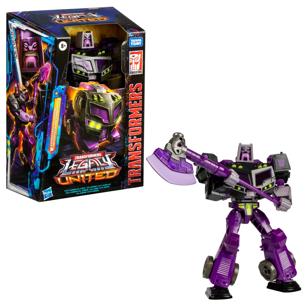 Transformers Legacy United Voyager Class Transformers: Animated Universe Decepticon Motormaster Action Figure Afbeelding 1