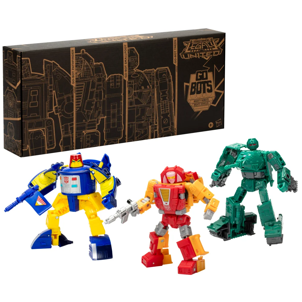 Transformers Generations Selects Legacy United Deluxe Class Go-Bot Guardians 3 Pack Action Figures Afbeelding 1