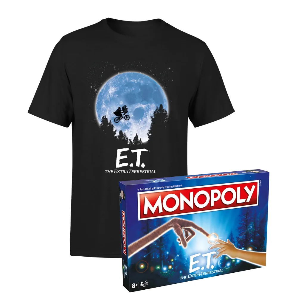 Monopoly Board Game & T-Shirt Bundle - E.T Zavvi Exclusive Edition - XXL Afbeelding 1