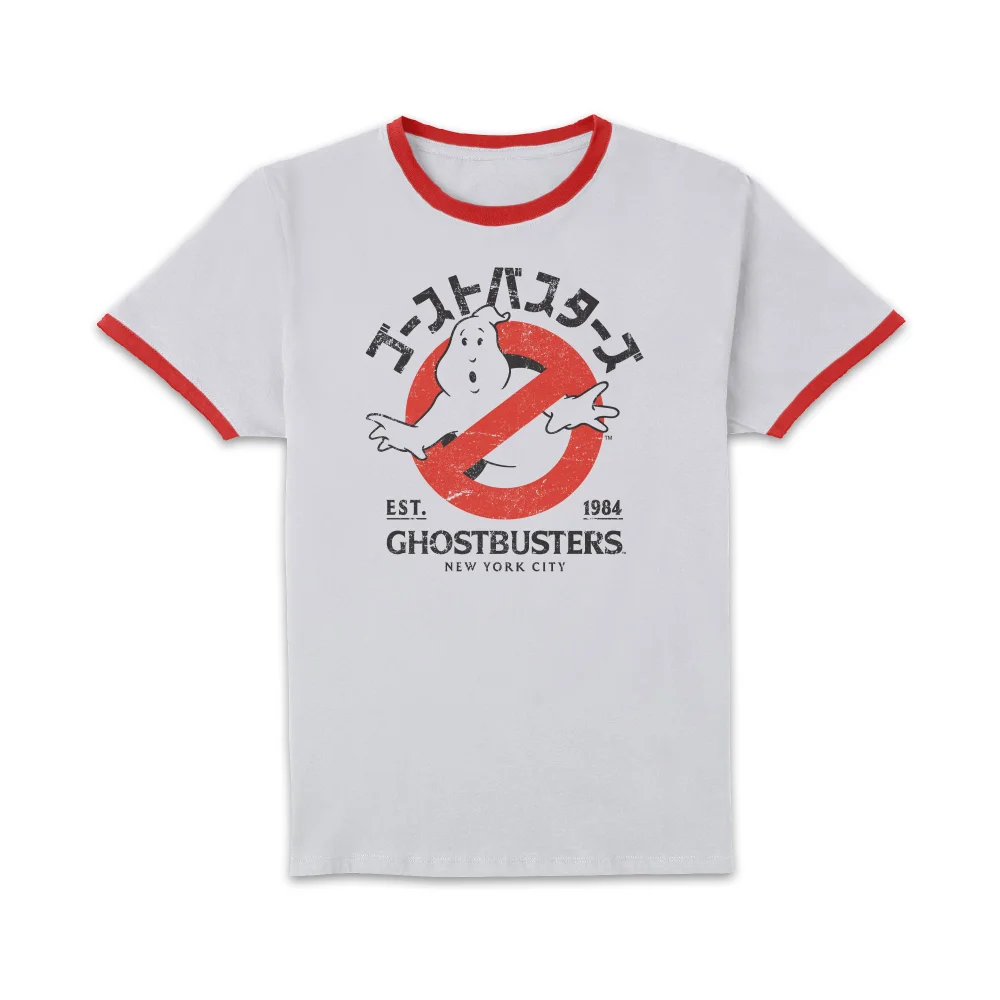 Ghostbusters EST. 1984 Unisex Ringer T-Shirt - White/Red - XS Afbeelding 1