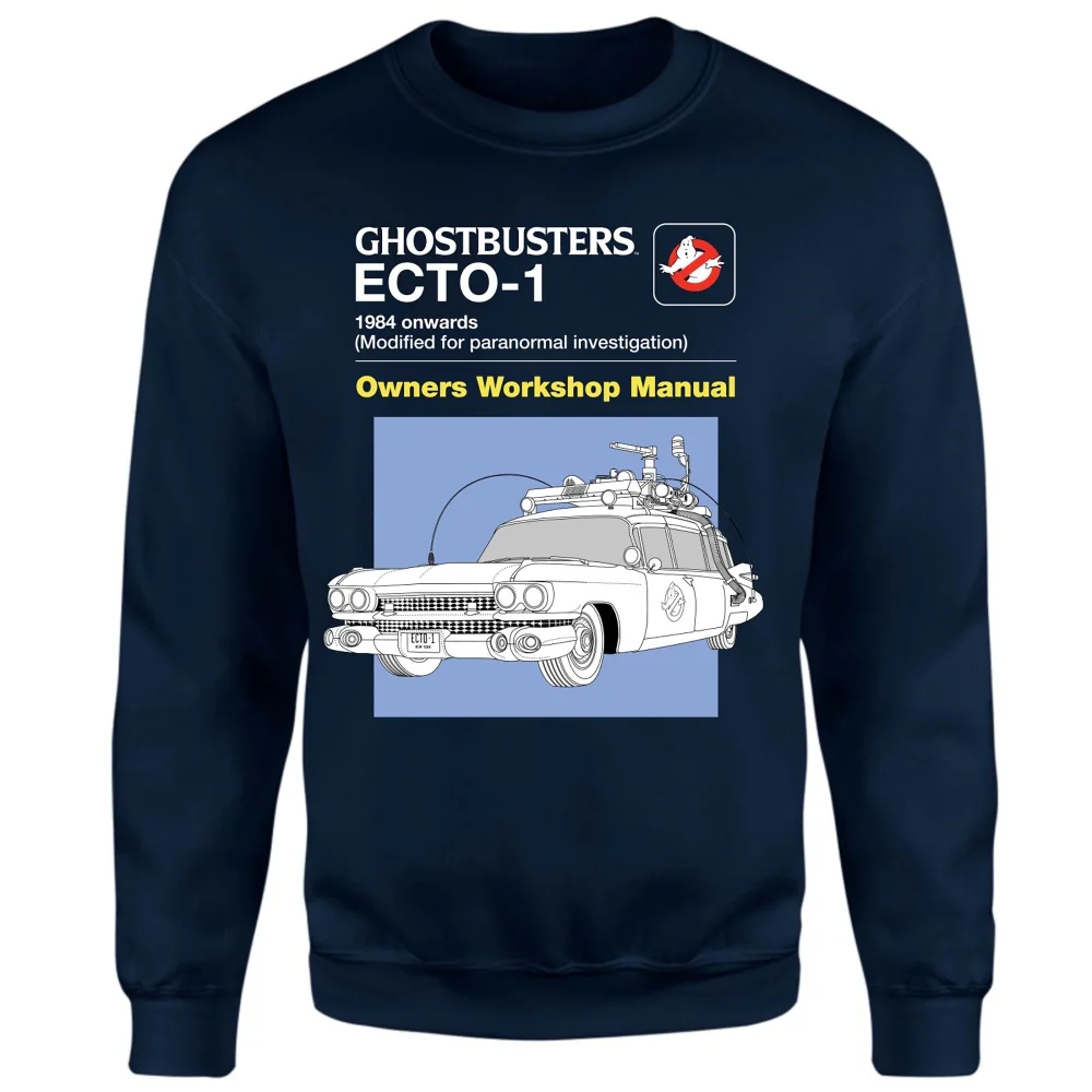 Ghostbusters Ecto-1 User Manual Sweatshirt - Navy - XS Afbeelding 1