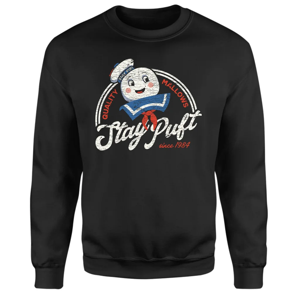 Ghostbusters Stay Puft Sweatshirt - Black - S Afbeelding 1