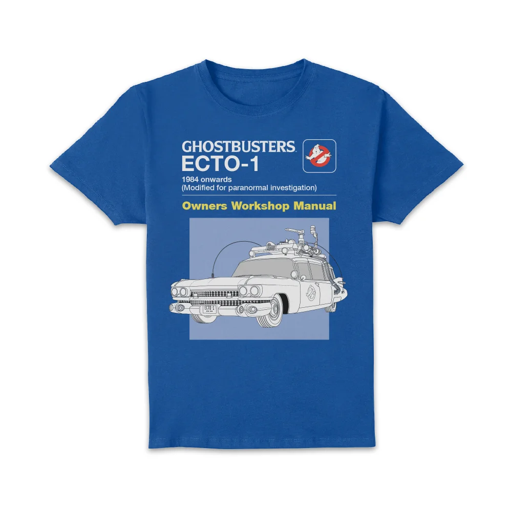 Ghostbusters Ecto-1 User Manual Unisex T-Shirt - Blue - S Afbeelding 1