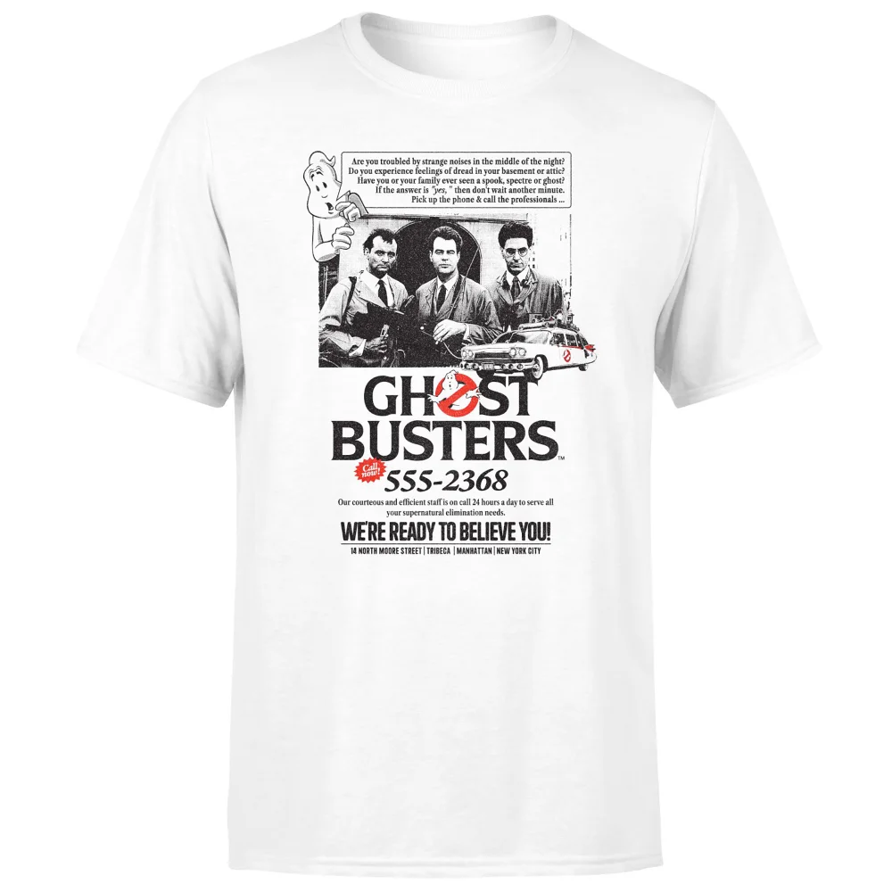 Ghostbusters Vintage Advert Unisex T-Shirt - White - S Afbeelding 1