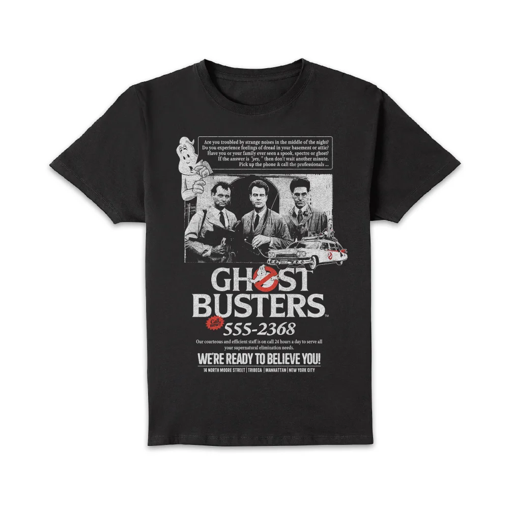 Ghostbusters Vintage Advert Unisex T-Shirt - Black - XXL Afbeelding 1