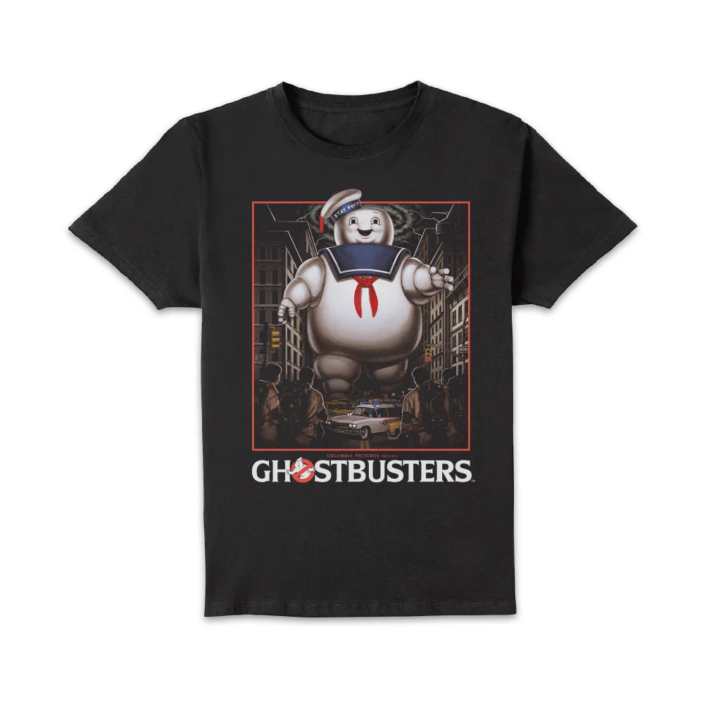 Ghostbusters Marshmallow Man Unisex T-Shirt - Black - S Afbeelding 1
