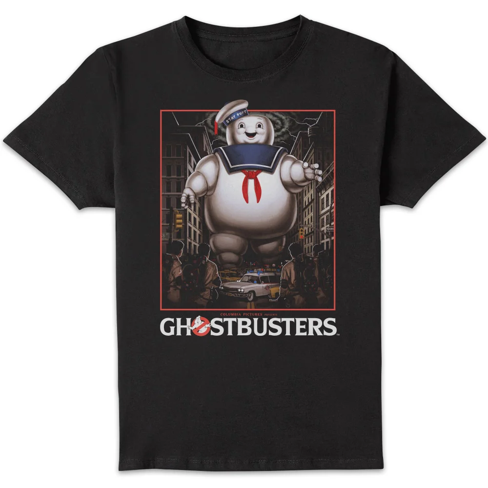 Ghostbusters Marshmallow Man Unisex T-Shirt - Black - S Afbeelding 1