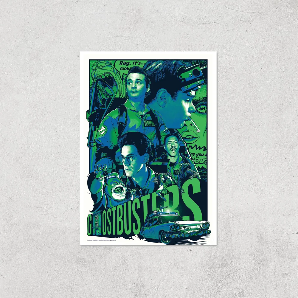 Ghostbusters Joshua Budich Giclee Art Print - A4 - Print Only Afbeelding 1