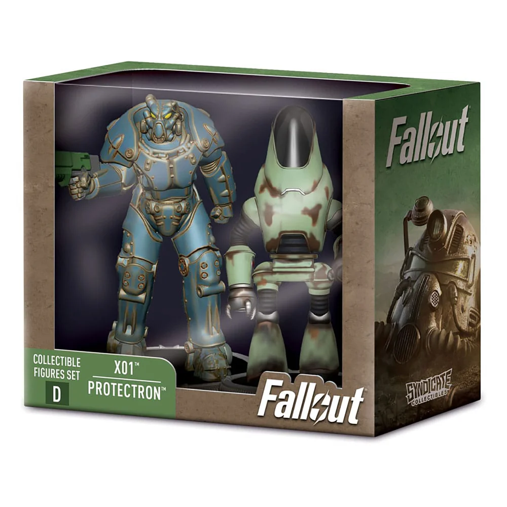 Fallout Mini Figures 2-Pack Set D X01 & Protectron 7 cm Afbeelding 1