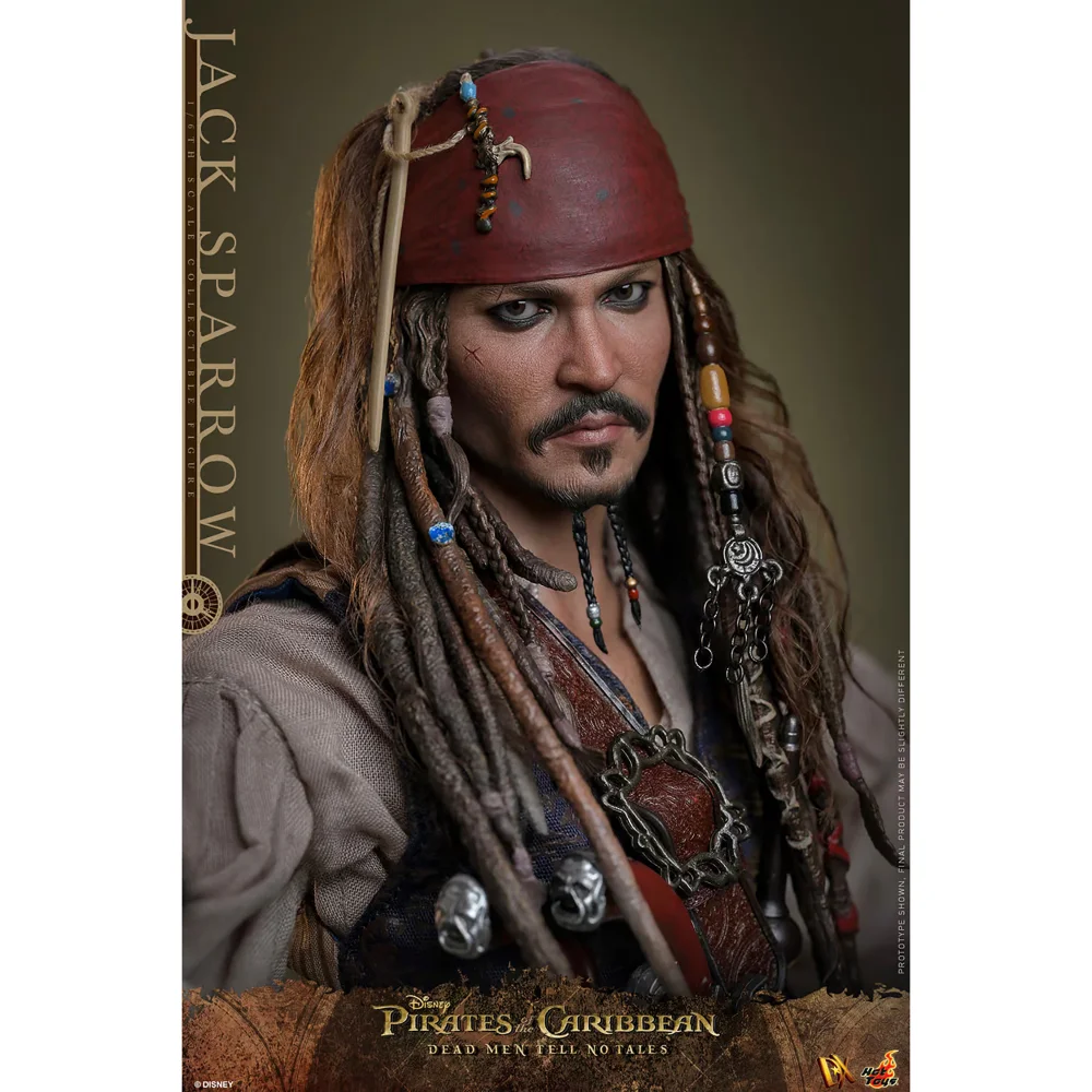 Hot Toys 1:6 Scale Pirates of the Caribbean: Dead Men Tell No Tales Jack Sparrow Statue Afbeelding 1