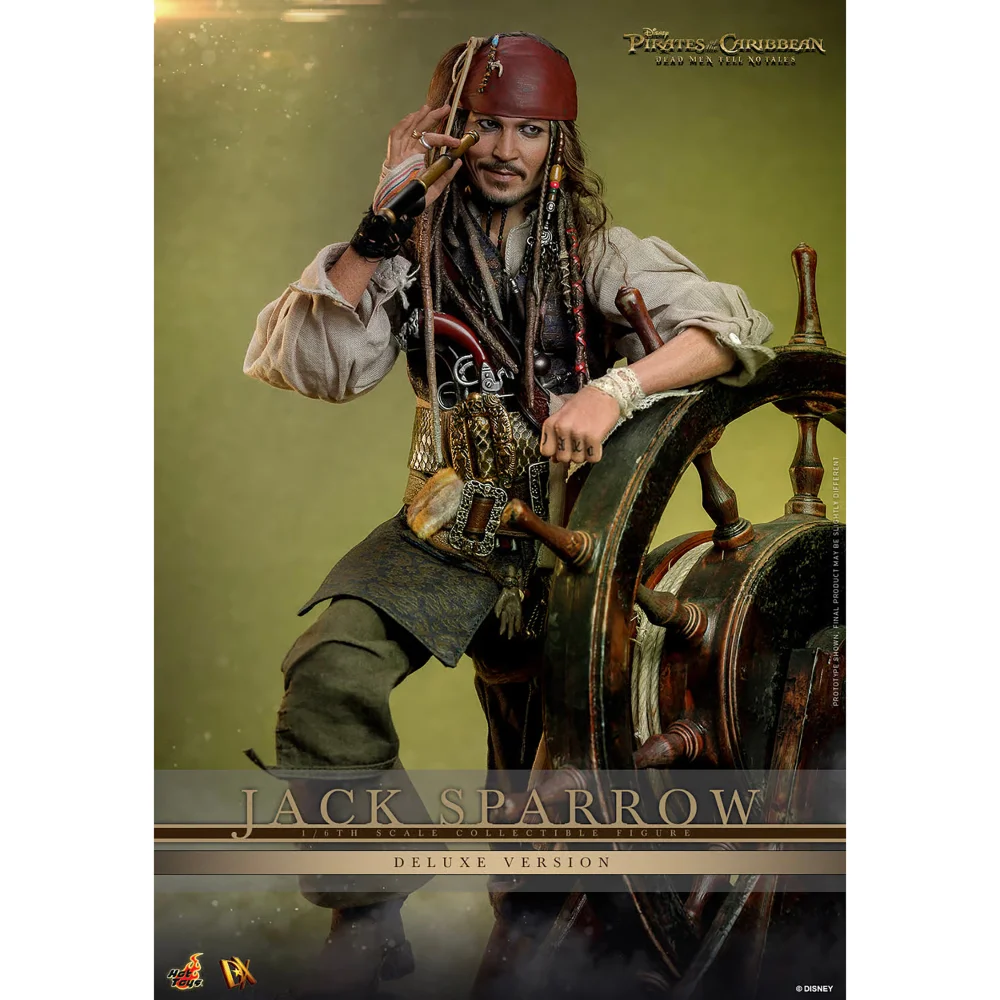 Hot Toys 1:6 Scale Pirates of the Caribbean: Dead Men Tell No Tales Jack Sparrow Deluxe Edition Statue Afbeelding 1