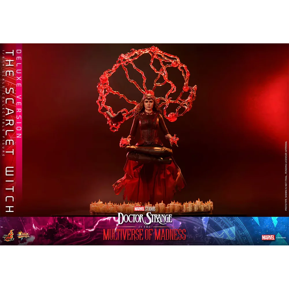 Hot Toys 1:6 Scale Marvel Doctor Strange in the Multiverse of Madness The Scarlet Witch Deluxe Edition Statue Afbeelding 1