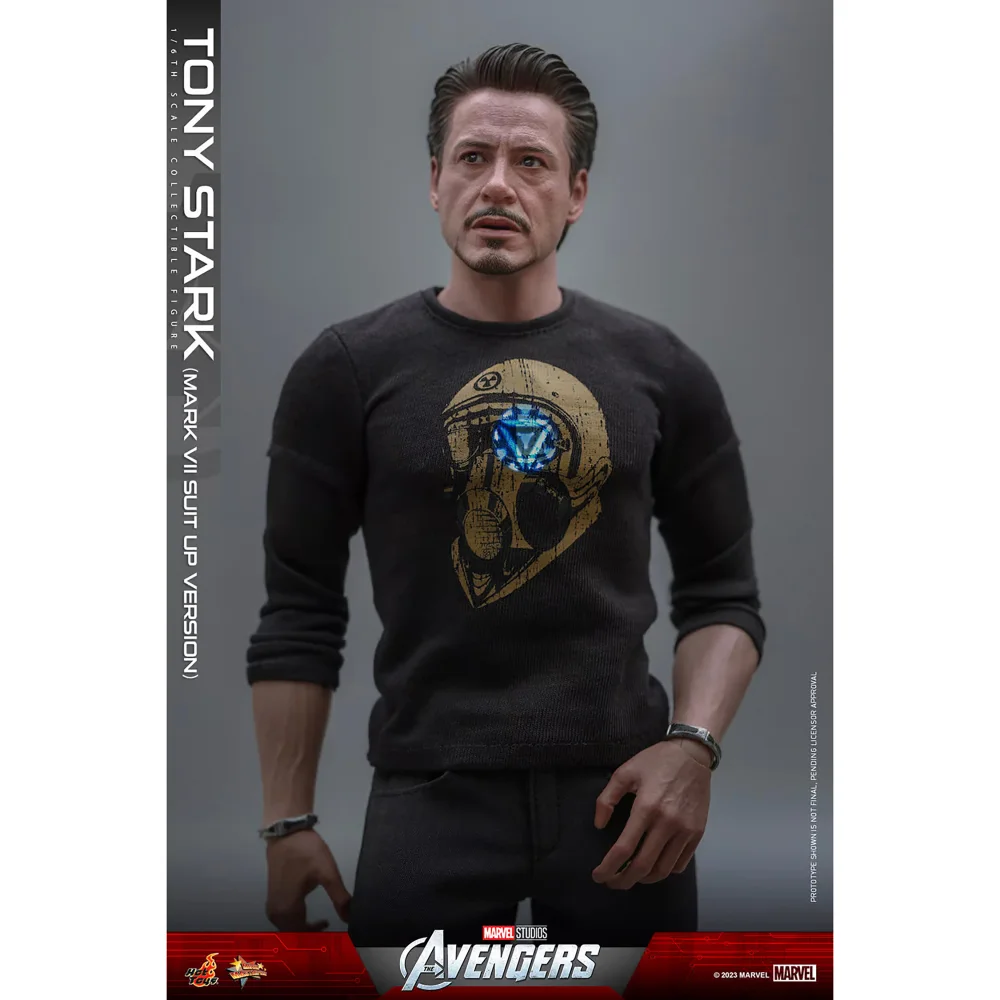 Hot Toys 1:6 Scale Marvel The Avengers Tony Stark Mark VII Suit-Up Statue Afbeelding 1