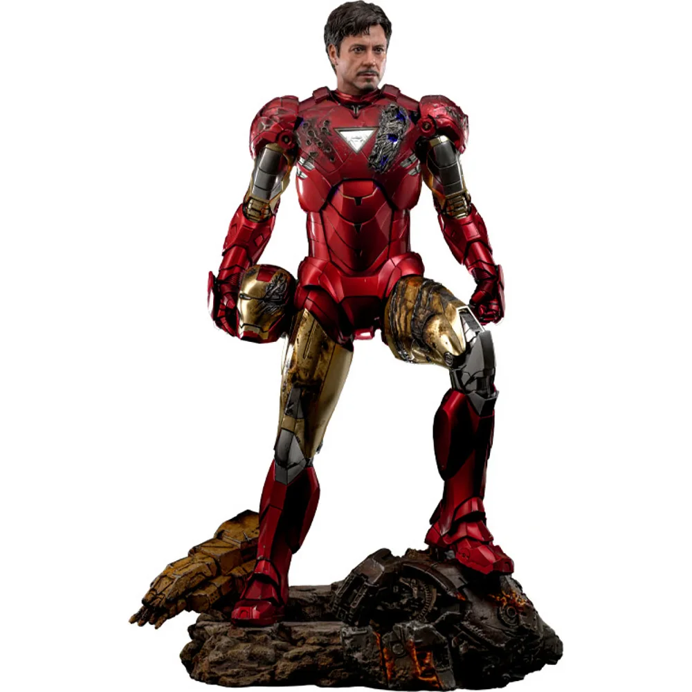 Hot Toys 1:4 Scale Marvel Iron Man 2 Iron Man Mark VI Statue Afbeelding 1