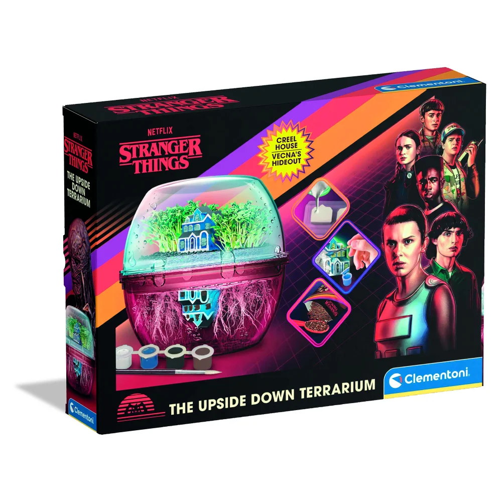 Clementoni Stranger Things Vecna's Upside Down House Terrarium Afbeelding 1
