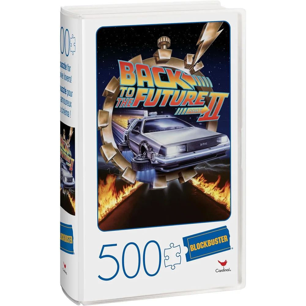 RETRO BLOCKBUSTER 500 PIECE JIGSAW - BACK TO THE FUTURE Afbeelding 1