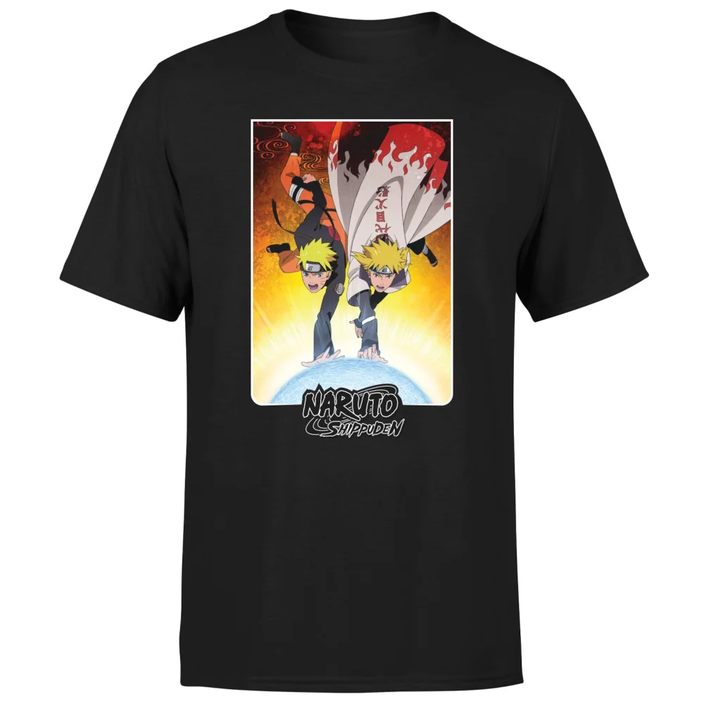 Naruto Fight Unisex T-Shirt - Black - L Afbeelding 1