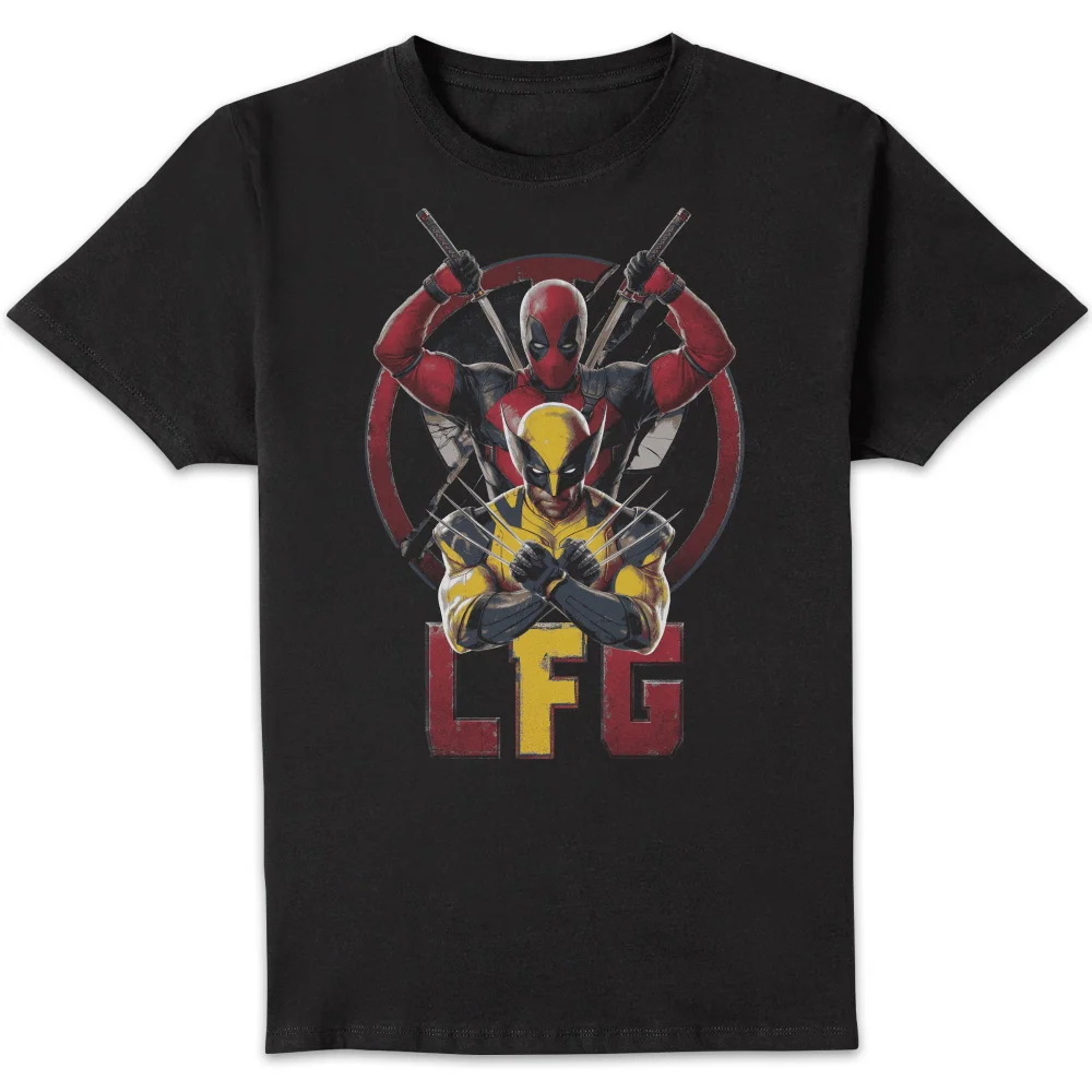 Deadpool & Wolverine LFG Unisex T-Shirt - Black - L Afbeelding 1